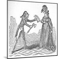 Bribing Caroline-George Cruikshank-Mounted Art Print