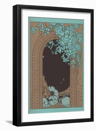 Brick Arch-null-Framed Art Print
