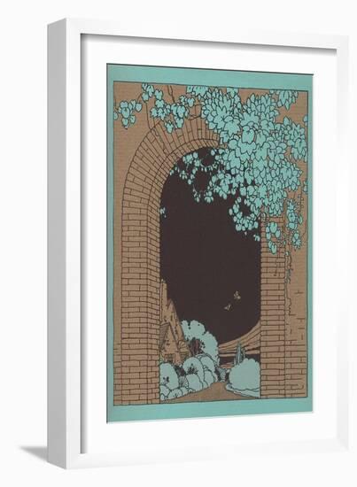 Brick Arch-null-Framed Art Print