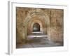 Brick Arches and Gun Placements in a Civil War Era Fort Pickens in the Gulf Islands National Seasho-Colin D Young-Framed Photographic Print