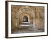 Brick Arches and Gun Placements in a Civil War Era Fort Pickens in the Gulf Islands National Seasho-Colin D Young-Framed Photographic Print