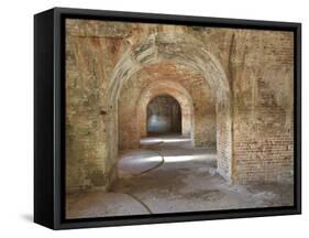 Brick Arches and Gun Placements in a Civil War Era Fort Pickens in the Gulf Islands National Seasho-Colin D Young-Framed Stretched Canvas