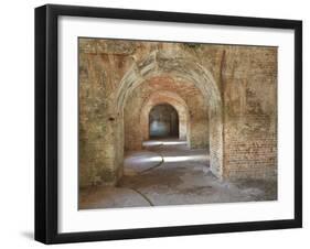 Brick Arches and Gun Placements in a Civil War Era Fort Pickens in the Gulf Islands National Seasho-Colin D Young-Framed Photographic Print