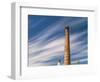 Brick chimney in front of clouds-enricocacciafotografie-Framed Photographic Print