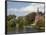 Brick Church on Minnewater Lake, Bruges, Belgium-Kymri Wilt-Framed Photographic Print