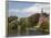 Brick Church on Minnewater Lake, Bruges, Belgium-Kymri Wilt-Framed Photographic Print