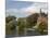 Brick Church on Minnewater Lake, Bruges, Belgium-Kymri Wilt-Mounted Photographic Print