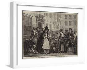 Brick Court, Middle Temple, April 1774-Eyre Crowe-Framed Giclee Print