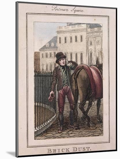 Brick Dust, Cries of London, 1804-William Marshall Craig-Mounted Giclee Print