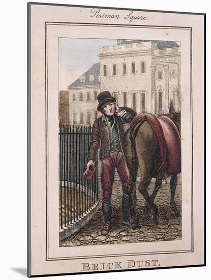 Brick Dust, Cries of London, 1804-William Marshall Craig-Mounted Giclee Print