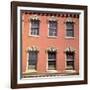 Brick Facade of 19th Century Building with Ornate Stonework Around Windows-Walker Evans-Framed Photographic Print