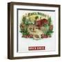 Brick House Brand Cigar Box Label-Lantern Press-Framed Art Print