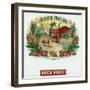 Brick House Brand Cigar Box Label-Lantern Press-Framed Art Print