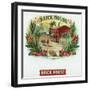 Brick House Brand Cigar Box Label-Lantern Press-Framed Art Print