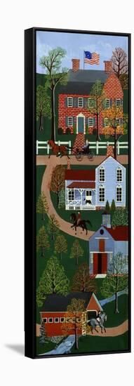 Brick House Road-Susan Henke Fine Art-Framed Stretched Canvas