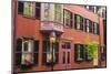 Brick houses and gas street lamp on Beacon Hill, Boston, Massachusetts, USA-Russ Bishop-Mounted Photographic Print