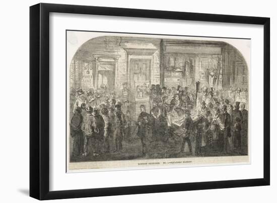 Brick Lane Market 1861-null-Framed Art Print