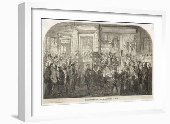 Brick Lane Market 1861-null-Framed Art Print