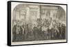 Brick Lane Market 1861-null-Framed Stretched Canvas