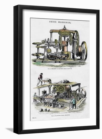 Brick Machines, 19th Century-null-Framed Giclee Print