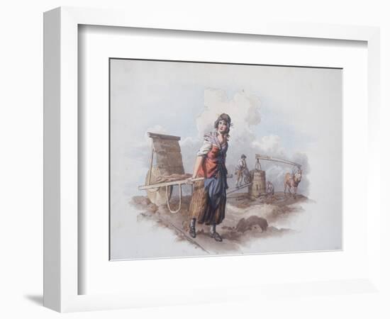 Brick Maker, 1808-William Henry Pyne-Framed Giclee Print