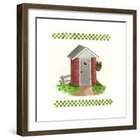 Brick Outhouse-Debbie McMaster-Framed Giclee Print