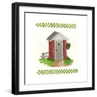 Brick Outhouse-Debbie McMaster-Framed Giclee Print