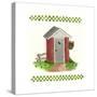Brick Outhouse-Debbie McMaster-Stretched Canvas