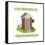 Brick Outhouse-Debbie McMaster-Framed Stretched Canvas