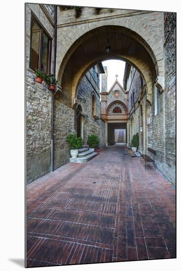 Brick Pathway to Monastero S. Croce Catholic Church-Terry Eggers-Mounted Photographic Print