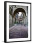 Brick Pathway to Monastero S. Croce Catholic Church-Terry Eggers-Framed Photographic Print