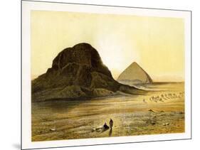 Brick Pyramids of Dashur, Egypt, C1870-W Dickens-Mounted Giclee Print