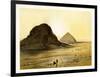 Brick Pyramids of Dashur, Egypt, C1870-W Dickens-Framed Giclee Print