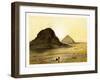 Brick Pyramids of Dashur, Egypt, C1870-W Dickens-Framed Giclee Print