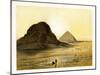 Brick Pyramids of Dashur, Egypt, C1870-W Dickens-Mounted Giclee Print