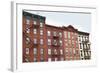 Brick Row Houses-Erin Clark-Framed Art Print