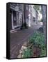 Brick Sidewalks in the Historic District of Chestertown, Maryland, USA-Jerry & Marcy Monkman-Framed Stretched Canvas