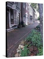 Brick Sidewalks in the Historic District of Chestertown, Maryland, USA-Jerry & Marcy Monkman-Stretched Canvas