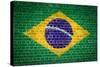 Brick Wall Brazil-Tonygers-Stretched Canvas