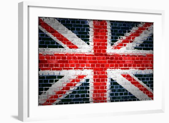 Brick Wall Britain-Tonygers-Framed Art Print