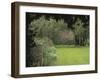 Brick Wall in Garden-null-Framed Photographic Print