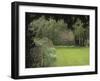 Brick Wall in Garden-null-Framed Photographic Print