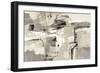 Brick Wall Neutral Crop-Silvia Vassileva-Framed Art Print