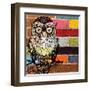 Brick Wall Owl-Piper Ballantyne-Framed Art Print