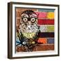 Brick Wall Owl-Piper Ballantyne-Framed Art Print