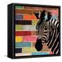 Brick Wall Zebra-Piper Ballantyne-Framed Stretched Canvas