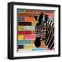 Brick Wall Zebra-Piper Ballantyne-Framed Art Print