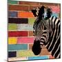 Brick Wall Zebra-Piper Ballantyne-Mounted Art Print