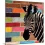 Brick Wall Zebra-Piper Ballantyne-Mounted Art Print