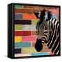 Brick Wall Zebra-Piper Ballantyne-Framed Stretched Canvas